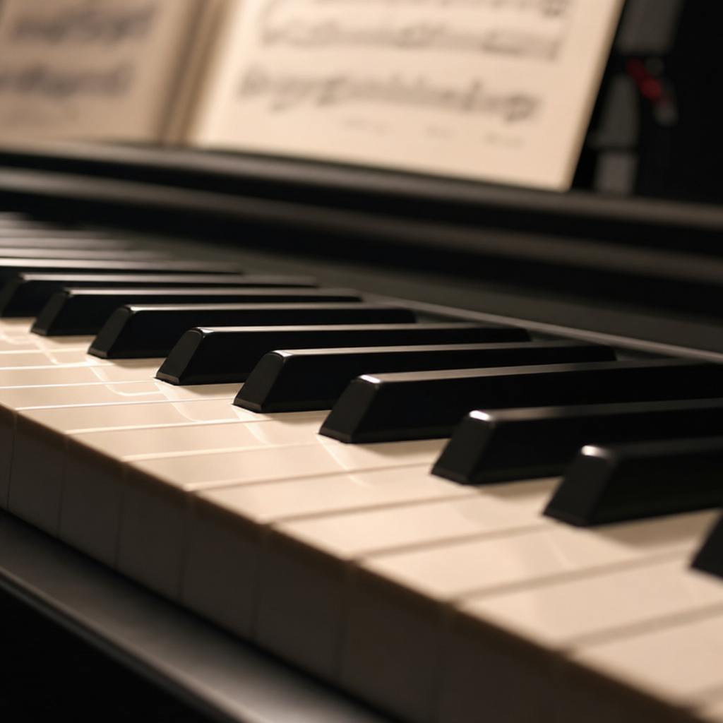 Hands at the piano during a lesson